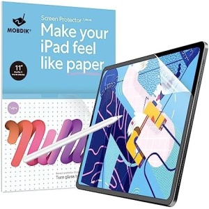 MOBDIK [2 PACK] Paperfeel Screen Protector Compatible with iPad Pro 11